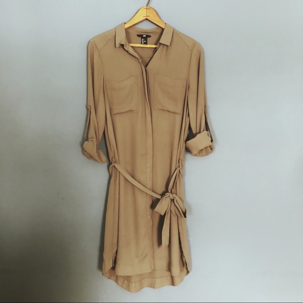 H&M button down dress